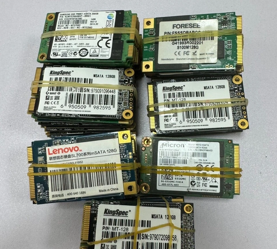 Lot Wholesale 1.8 in 120GB 128GB 240GB 256GB SSD MSATA Solid State Drives - Image 3 of 4