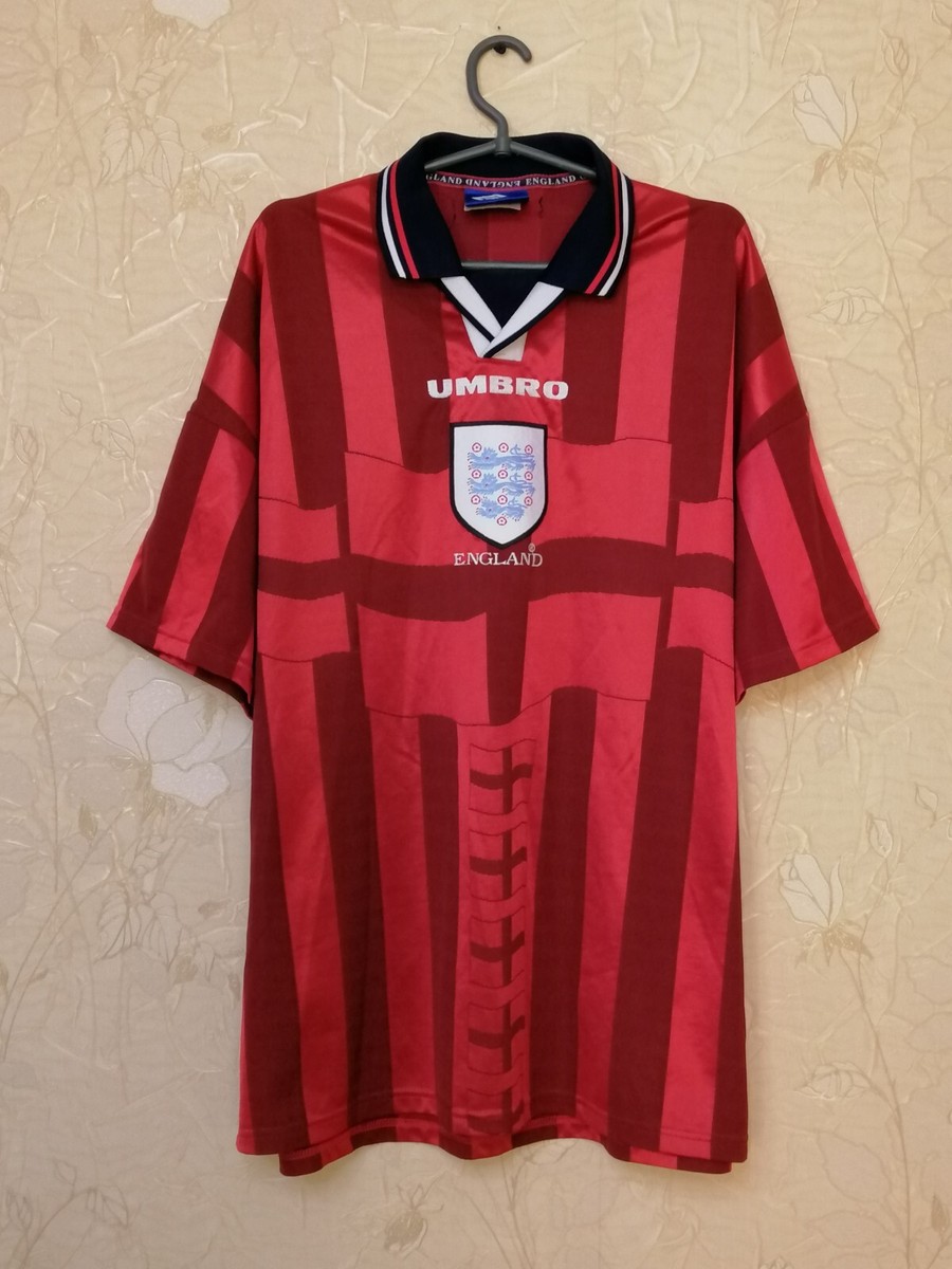 Maillot De Foot Angleterre Vintage 1997/1999 Umbro Away Taille XL - Collector !