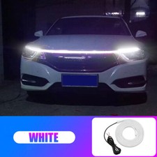 120cm Car Hood LED Daytime Running Light Strip Flexible Lamp White Accessories