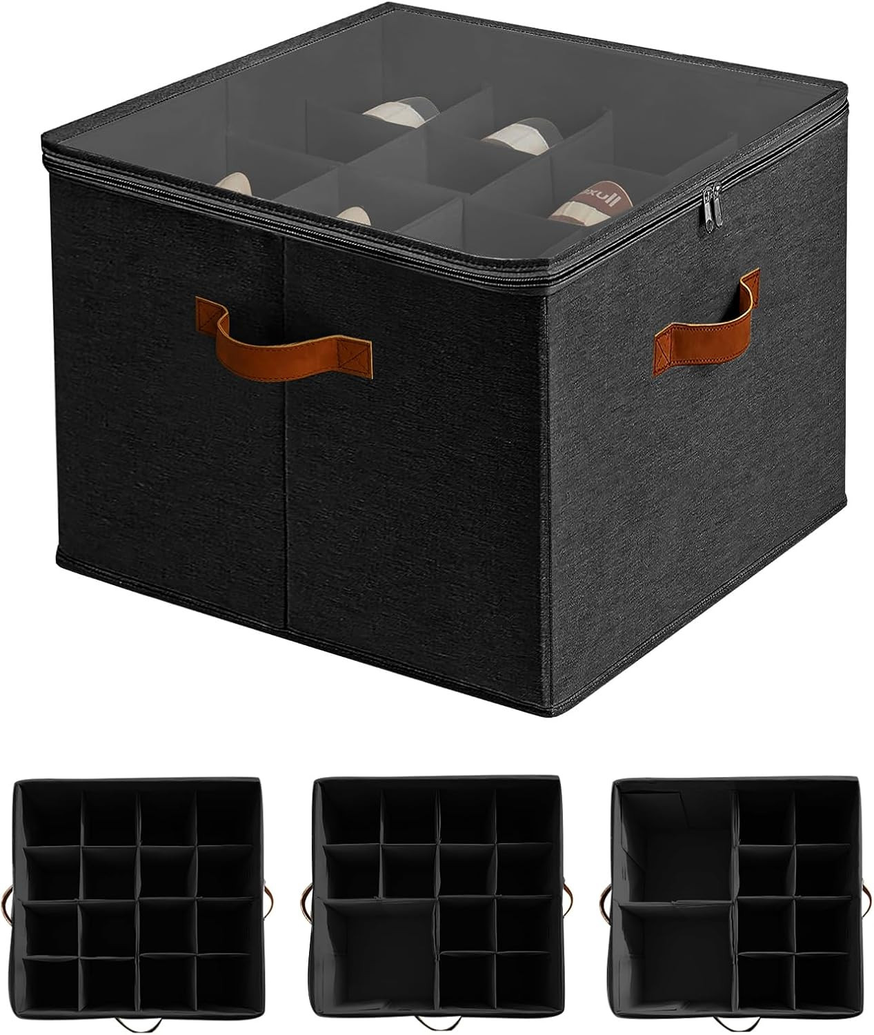 Scarpiera Salvaspazio 16 Paia Regolabile - Organizer Design Trasparente