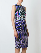NEW VERSACE Wild Patch Multicolor Dress (Size 38) - MSRP $2100.00!