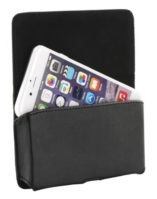 Housse étui Universel Horizontal Noir Pour Nokia 3600 Slide - Taille D, Neuf, Cuir écologique