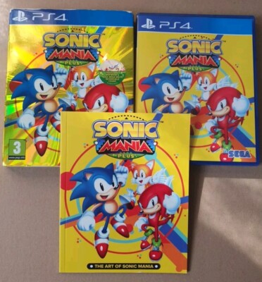 Sonic Mania Plus PS4 game including art book sega Play Station 4