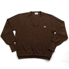 Vintage 70s Izod Lacoste Brown Sweater Men  s L