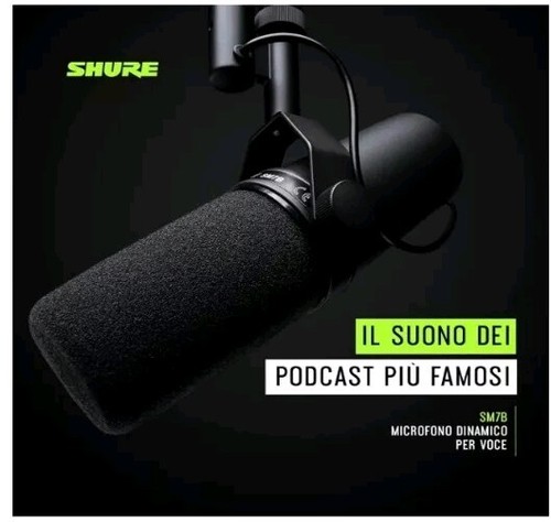 Shure SM7B Microfono dinamico per voce per trasmissioni, podcast XLR Nero - Imagen 4 de 5