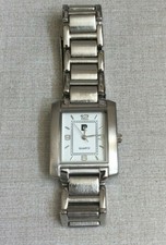 rectangle silver watch