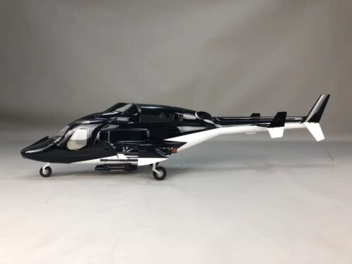 Airwolf 470 RC Helicopter Pre-Painted Fuselage 470 Size With Metal Landing Gear - Picture 1 of 9