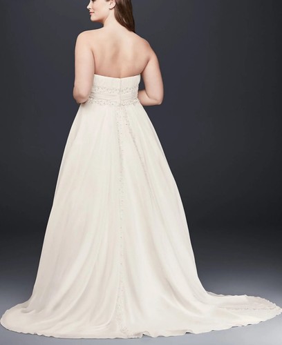 David’s Bridal Chiffon Empire Waist Plus Size 24W Dress 9V9743. - Picture 2 of 6