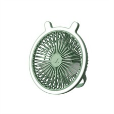 Portable 3-Speed Mini USB Clip-On Desk Fan with LED Lamp