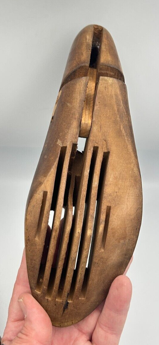 Vintage Wooden Shoe Tree Keepers Stretchers Forms 10.75"L