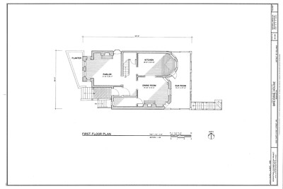 Narrow Lot Victorian Romanesque style home, architectural plans, 3 bedrooms