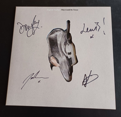 ENGLISH TEACHER THIS COULD BE TEXAS VERY LIMITED SIGNED ALTERNATIVE SLEEVE LP