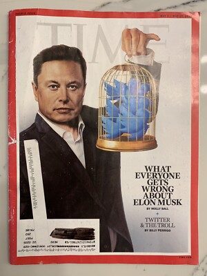   Time Magazine May 9 2022 - Elon Musk Twitter & The Troll -