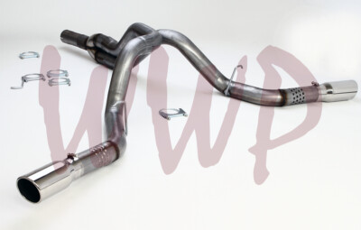 Dual 4'' Filter Back Exhaust System 11-15 Chevy/GM 2500 6.6L Duramax Turbo Diesel