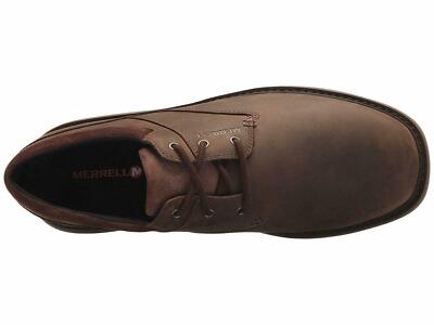 Merrell World Vue Lace Up Comfort Oxford Brown Leather Casual Shoes Mens 10 Merrell World Vue Lace Up Shoe Performance Black Mens Size  main image 2