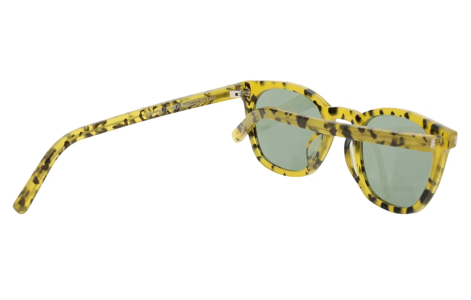 Gafas de sol Saint Laurent R1664 para mujer amarillas habaneras/verdes SL 28 ovaladas 49 mm Foto 4 de 4