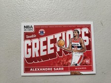 2024-25 NBA Hoops Alexandre Sarr Rookie Greetings SP #17 RC Wizards NM