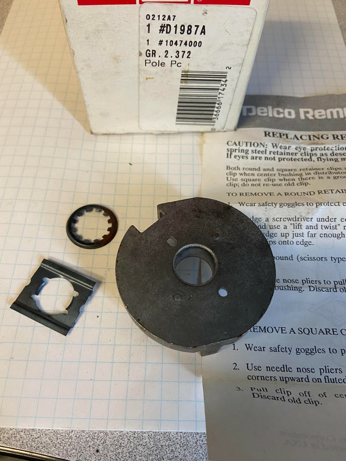 Distributor+Pole+Piece+Assembly+ACDelco+GM+Original+Equipment+D1987A