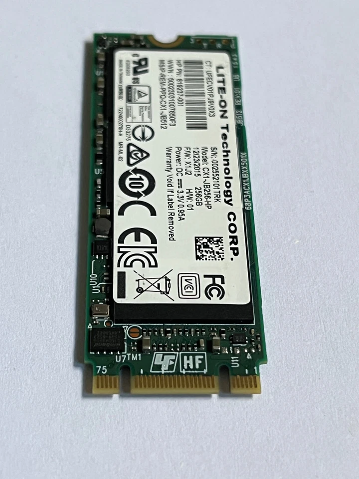 LITE-ON CX1-JB256-HP 256GB SSD M.2 2260 256GB PCIe NVMe for HP Zbook G2 Laptop - Image 3 of 4