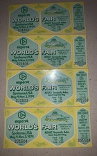 WORLD'S FAIR TICKETS 1974 SPOKANE *UNUSED* 4 PCS EXCEL.COND.PAPER EPHEMERA on The Hot Collector