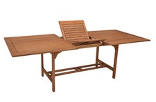 Gartentisch Ausziehtisch Gartenmöbel Tisch Holztisch Esstisch 180/230x100cm Holz