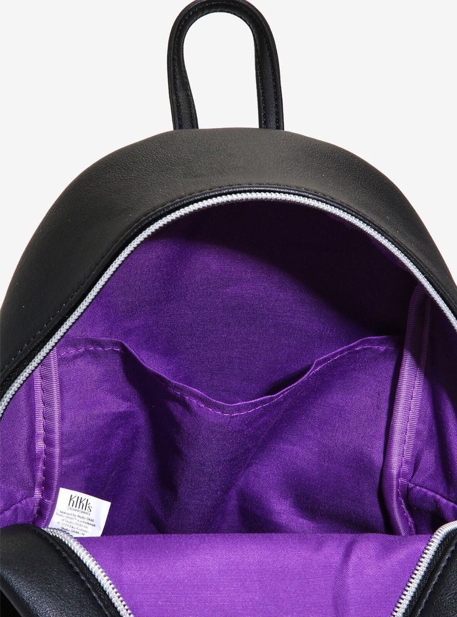 NWOT Rare Loungefly KIKI\'s Delivery Service Black Cat Backpack with Purple Ears RARE Loungefly Studio Ghibli Kiki Delivery Service Jiji  main image 3