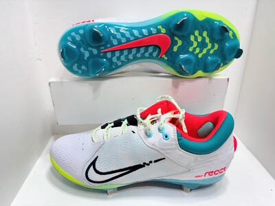 NIKE WOMEN'S REACT & RENEW HYPERDIAMOND 4 ELITE SOFTBALL CLEATS SHOE SIZE: 10