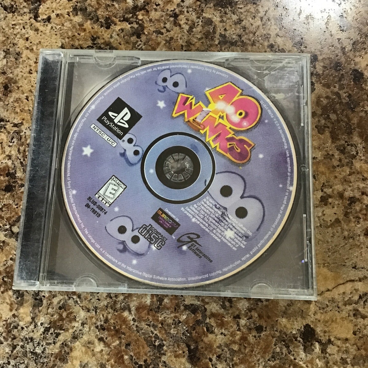 Sony Playstation1 PS1 Game 40 WINKS (1999) Clean Disc 742725198159