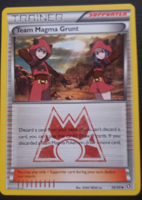 Pokemon tcg Team Magma Grunt Double Crisis 30/34 LP