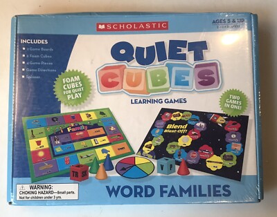 Scholastic Learning Game Quiet Cubes  Foam Cubes Educational 5 + Home School