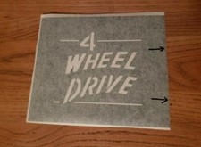 Correct Willys 4 Wheel Drive Tailgate Stencil Cj2a Cj3a Cj3b Jeeps