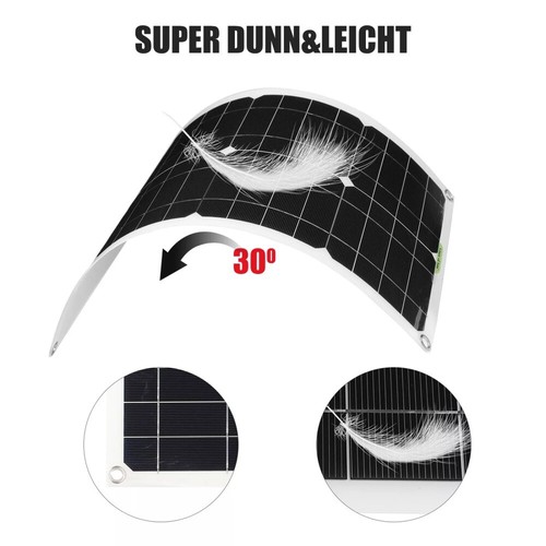 300W Solarpanel 12V Solarmodul 30A Ladegerät USB Kit Für Wohnwagen Camping Boot - Bild 8 von 18