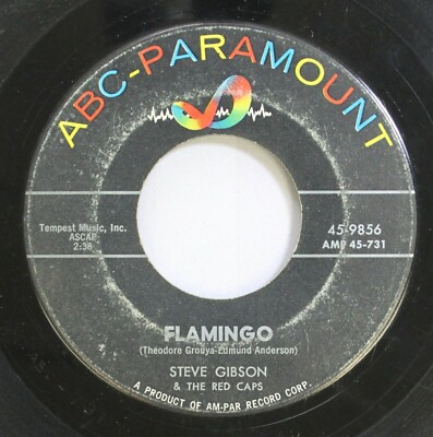 50'S & 60'S 45 Steve Gibson & The Red Caps - Flamingo / Silhouettes On Abc-Param