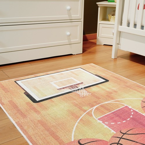Low Pile Kids Rug for Playroom - Ultra-Thin Non-Slip Kids Area Rug - Washable - 第 9/115 張圖片