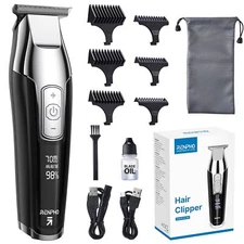 RENPHO Cordless Hair Clippers for Men, Beard Trimmer with LED Display,... 