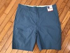 NWT Reel Life Riptide Fish Hiking Shorts Water Resistant Stretch XL Teal T13-11