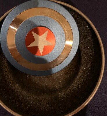 Captain America brandneu Fidget FINGER SPINNER Spin Vollaluminiumlegierung Metall