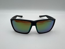NEW Costa Del Mar RINCON II Polarized Sunglasses Matte Black /Green Mirror Glass