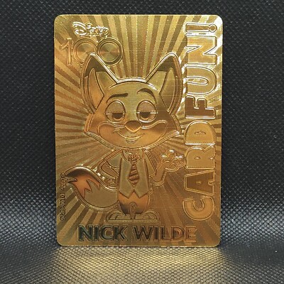 2023 Card Fun Disney 100 Years of Wonder Nick Wilde Gold 49/100 US Seller