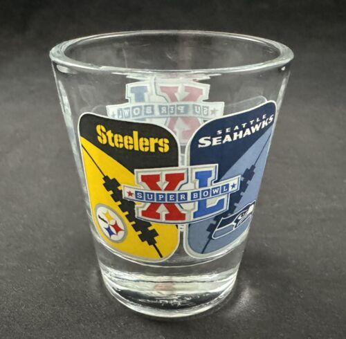 Pittsburgh Steelers vs. Seattle Seahawks NFL Super Bowl XL Shot Glass