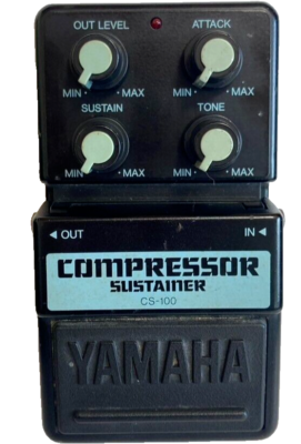 Yamaha CS-100 Compressor Sustainer Guitar Effects Pedal From Japan