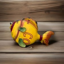 Rustic Repurposed Recycled Scrap Metal Art Fish Statue Figurine Vintage 12” Long