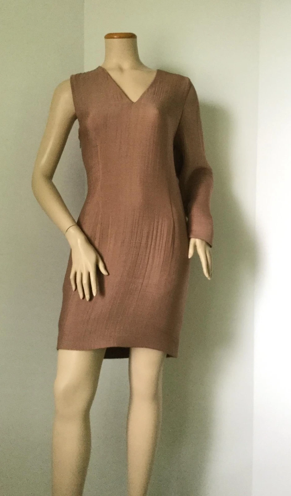 ACNE STUDIOS NUOVO abito cloqué asimmetrico contorto acne studio Sage (taglia 36 FR US 4) $1.250