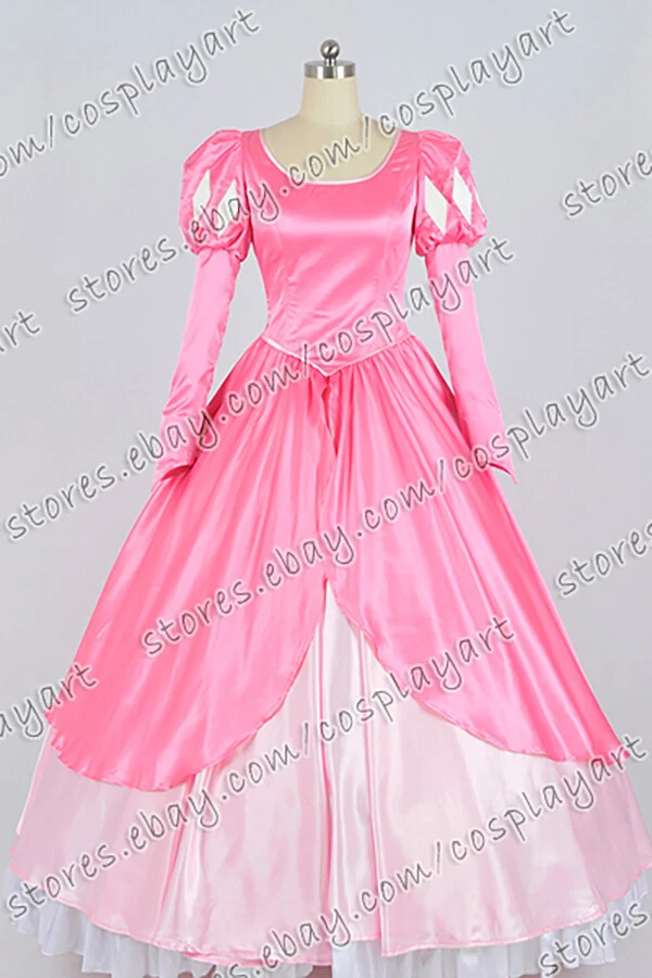 La Sirenita Princesa Ariel Vestido Juegos con disfraces Disfraz Rosa Vestido Formal Fiesta Foto 2 de 4