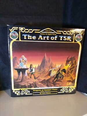Vintage THE ART OF TSR DRAGONS OF SUMMER FLAME Puzzle Sealed 1995 D&D Elmore