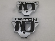 Pair Ford V10 Triton Super Duty F250 F350 F450 Emblem Badge New Oem Pair Ford V10 Triton Super Duty F250 F350 F450 Emblem Badge New Oem