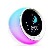 I CODE Time to Wake Alarm Clock for Kids, Children's Sleep Trainer, Kids Wake...