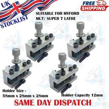 NewT37 Supporto Standard Cambio Rapido Attrezzi Post per Myford Super 7 ML7 Set di 4 Pezzi