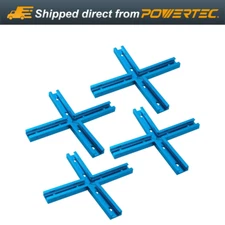 POWERTEC 71609-P4 T-Track Intersection Kit, 4 Sets