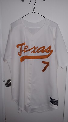 Texas Longhorns Baseball Game Jersey, Vintage Early 90s, Reebok